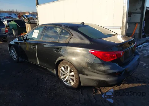 2015 Infiniti Q50 Premium from USA, damaged, VIN JN1BV7AP2FM343055